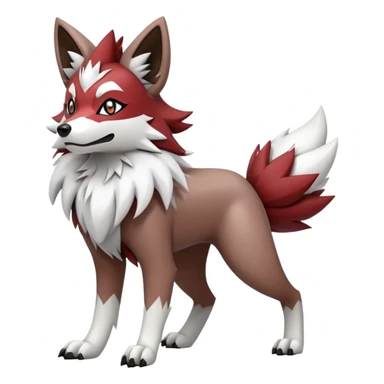  Zigzagoon-Lycanroc-Hybrid (Full body) sticker