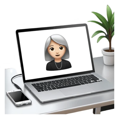 meeting call laptop sticker