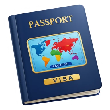 passport with visa sticker