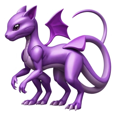 Genesect-Mewtwo-Fakémon-hybrid-creature (full body)  sticker