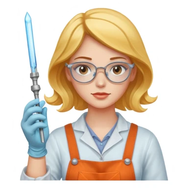 Glass Blower woman sticker