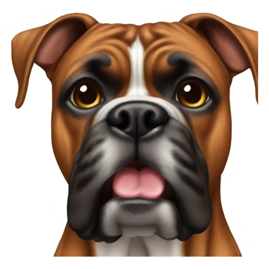 Boxer dog brindle sticker