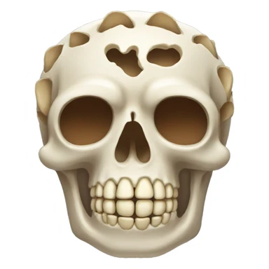 full skeleton dead of a guinea pig  sticker