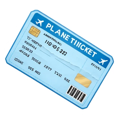 Fly ticket sticker