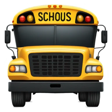 school bus front sticker