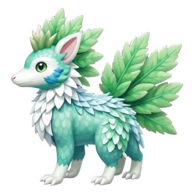 Virizion-Trico-Amaura-Shaymin-hybrid-creature (full body) sticker