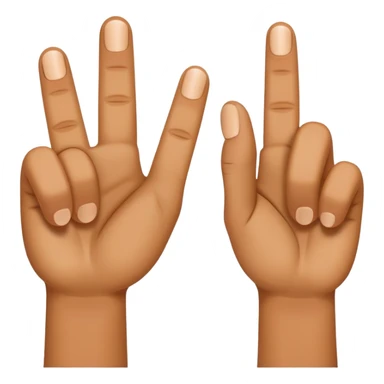 2 fingers inside  sticker
