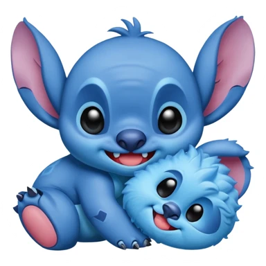Stitch with kiss sticker