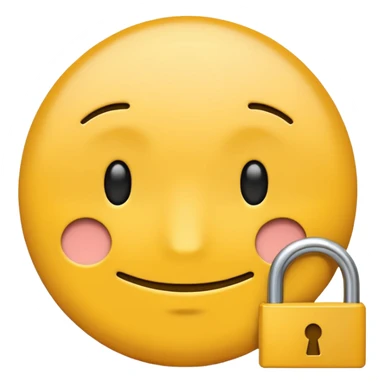 minimalist yellow emoji, flat color, simple line art, locked in meme face sticker