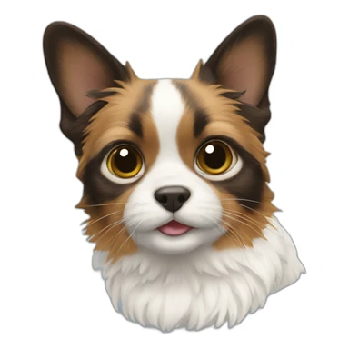 chat papillons sticker