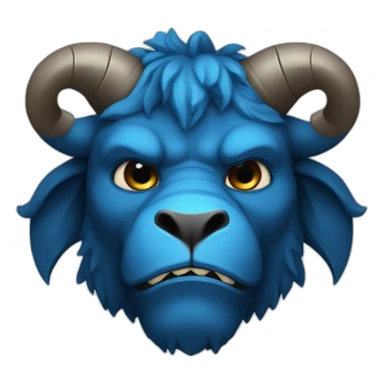 blue Minotaur sticker
