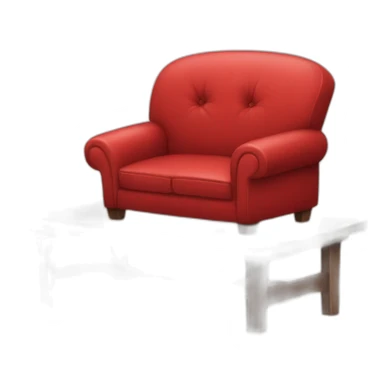 happy red couch sad red couch sticker