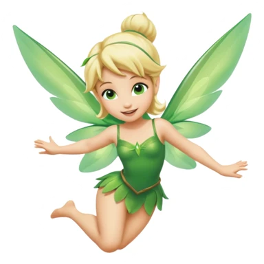 tinkerbell flying sticker