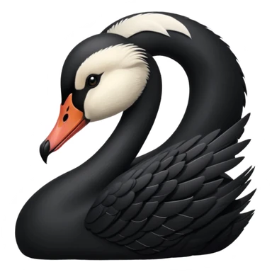 Black swan sticker