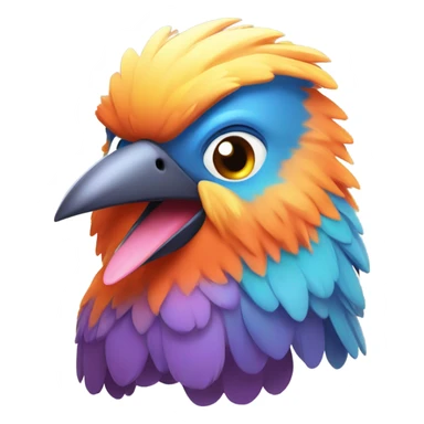 Happy bird sticker