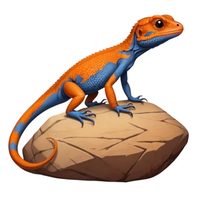 red-headed rock agama (Agama agama) sticker