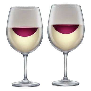 Two wine glasses sticker