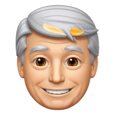 Trump but Happy sticker