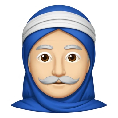 DOĞU TÜRKİSTAN BAYRAĞI (İNSANSIZ) AY VE YILDIZ MAVİ BAYRAK sticker