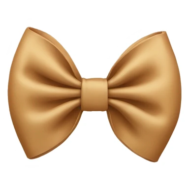 Tan bow sticker