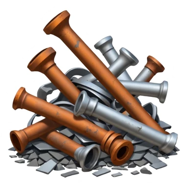 metal debris from the plane sticker