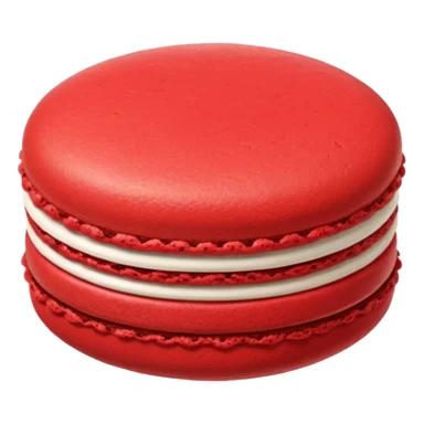 one red macaroon sticker
