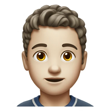 realistic portrait of a boy sticker