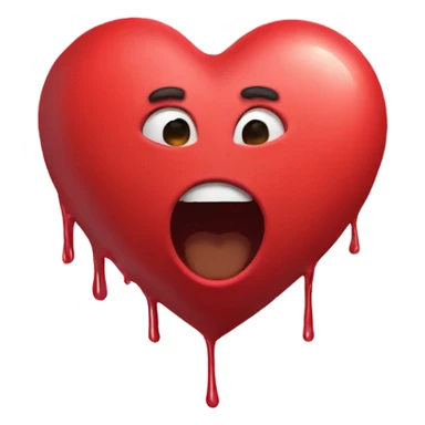 Beating heart sticker