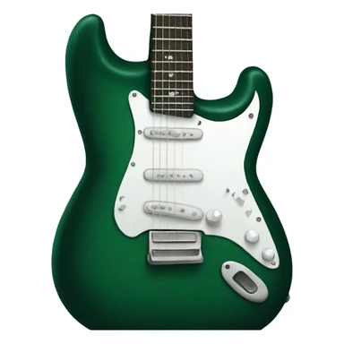 dark green guitar sticker