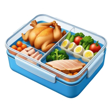 "mister energy" is a chain store selling healthy food, such as chicken, pork, or fish with vegetables.
create a logo without a person for this.
it's basically a lunch box iwth a clear lid on top sticker