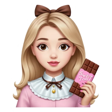 Sabrina carpenter sweet tooth perfume (shaped liked a light pink chocolate bar)  sticker