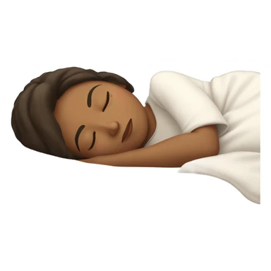 While brunette girl sleeping sticker