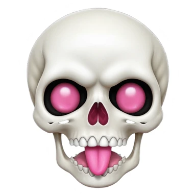 Skull mewing sticker