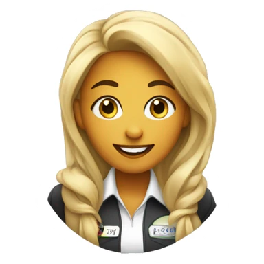 student ambassador that is running events and promoting a companies brand. It is a diverse girl and she is having a fun time! sticker