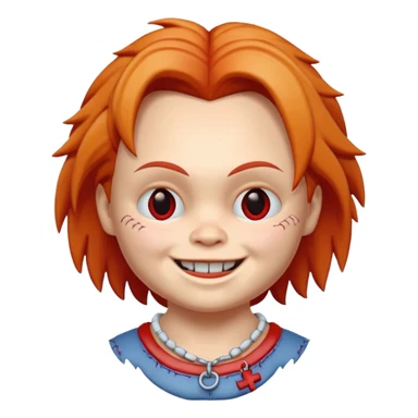 chucky icon neckless sticker