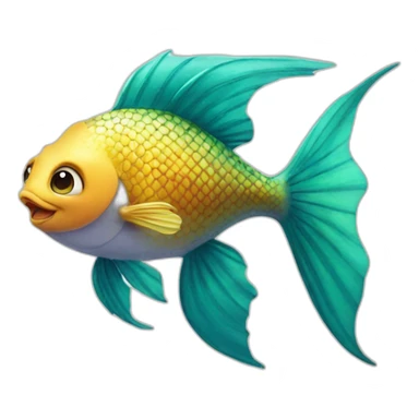little-mermaid poisson sticker