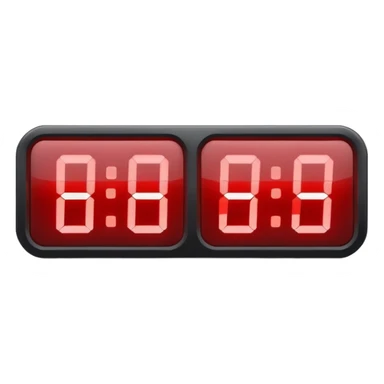 digital countdown timer sticker