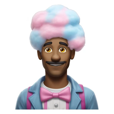 cotton candy dan spirit halloween animatronic sticker