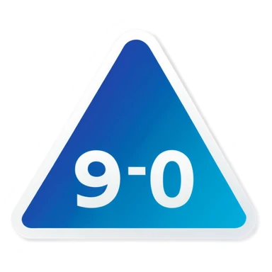 999 in triangle  sticker