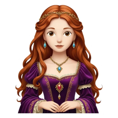  portrait of a Renaissance woman sticker