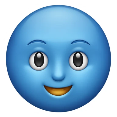 O emoji azul com o selo verificado dentro sticker
