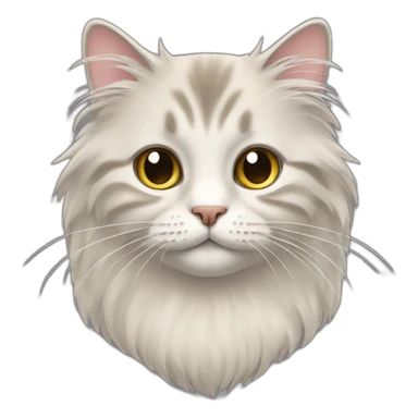 Scottish cat long hair sticker