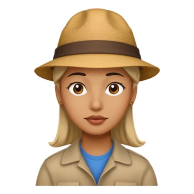 Side eye wearing a hat sticker