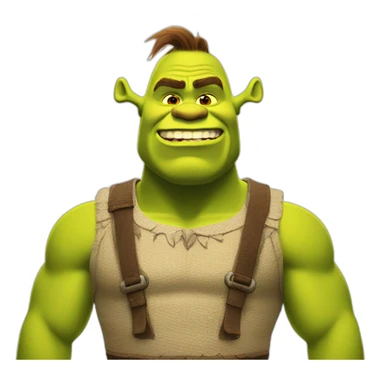 shrek abs sticker