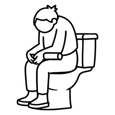 Me on toilet sticker