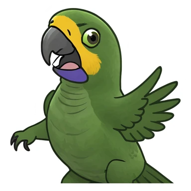 Parrot dancing  sticker