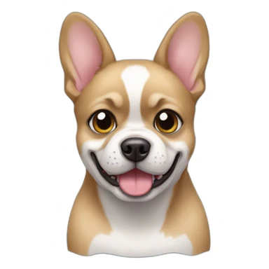 Pomsky-french bulldog- dog sticker
