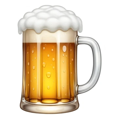 beer mug with foam sticker