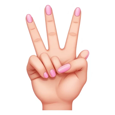Please do a hand with three fingers up, the pinky and the peace ones  sticker