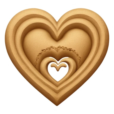 beach themed heart sticker